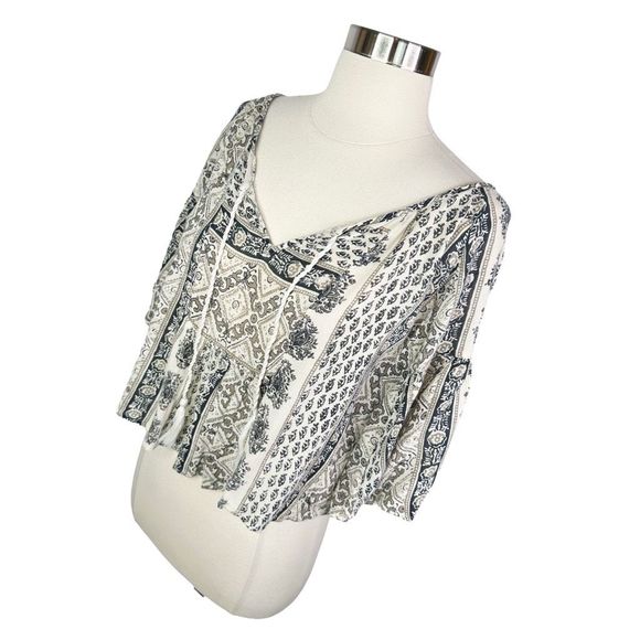 Abercrombie & Fitch Boho Peasant Top - Size Medium - Picture 3 of 8
